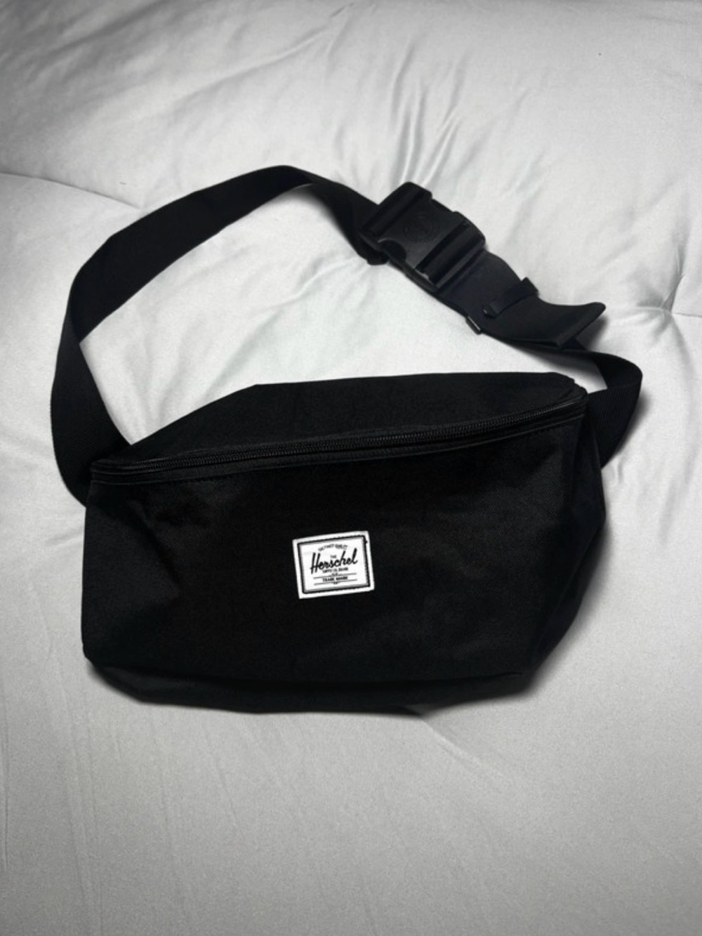 Black Herschel belt bag